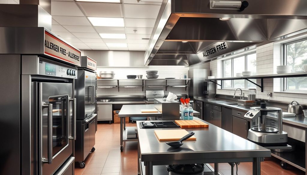 Allergen-Free Kitchen Equipment at Lazy Dog Restaurant