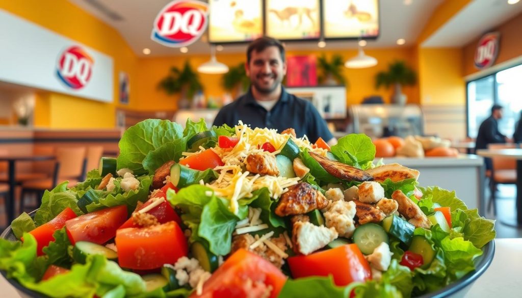 Customizable salads at Dairy Queen