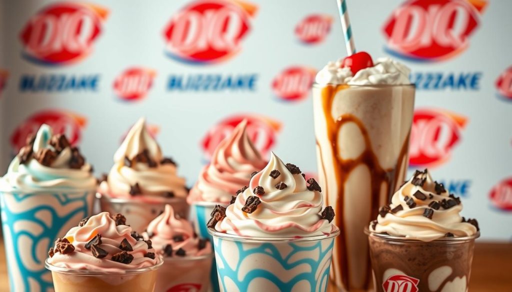 Dairy Queen Blizzard treats and milkshake flavors