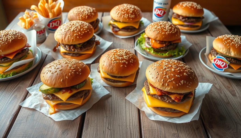 Dairy Queen Burger Menu variations