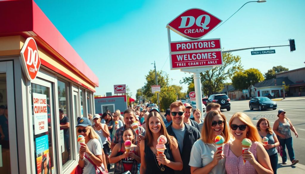Dairy Queen Ice Cream Free Cone Day