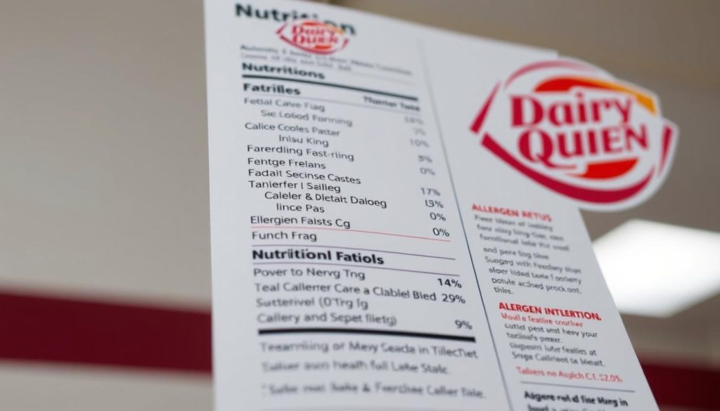 Dairy Queen Lunch Menu Nutritional Information