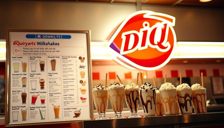 Dairy Queen Milkshakes Menu
