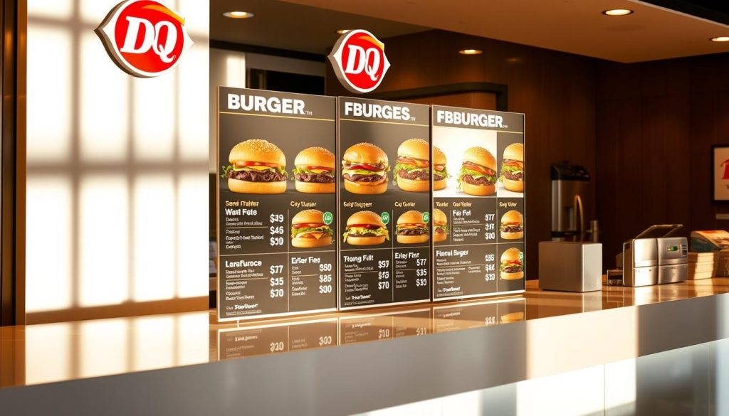 Dairy Queen burger pricing