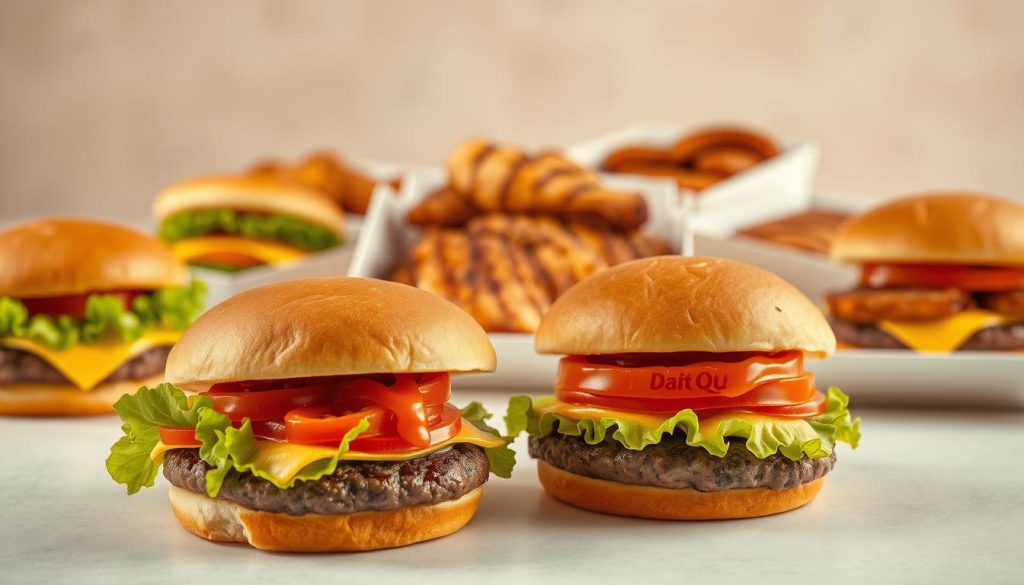 Dairy Queen burgers and sandwiches