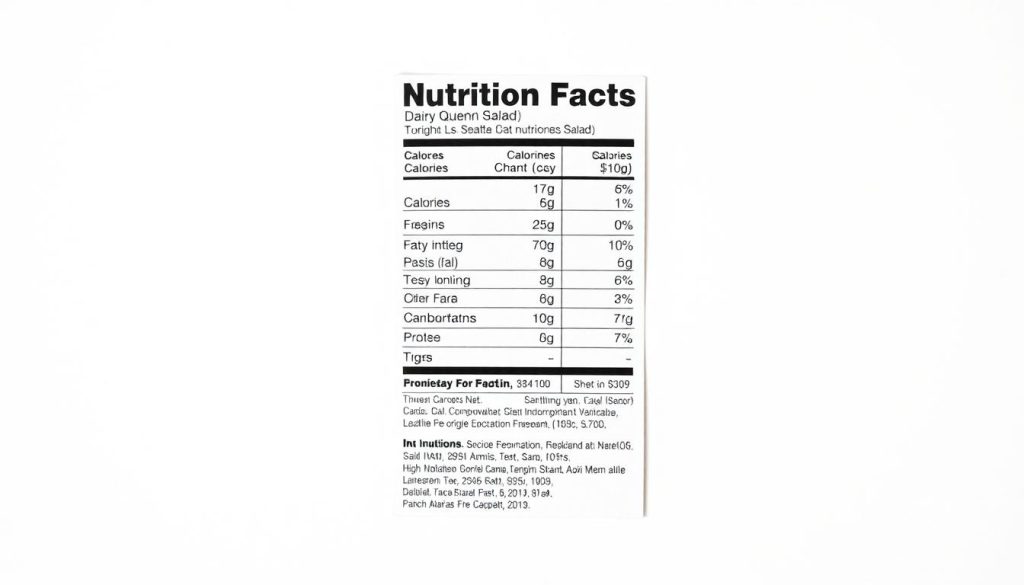 Dairy Queen salad nutrition facts