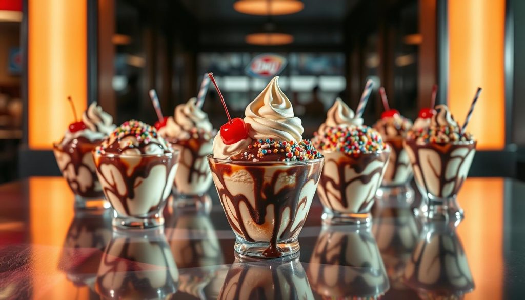 Dairy Queen sundaes