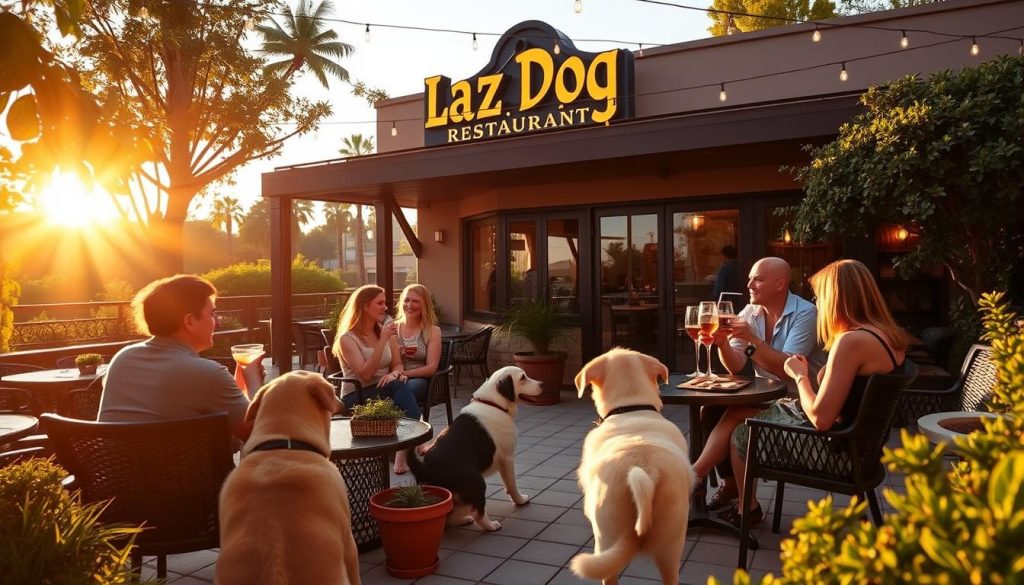 Dog-Friendly Happy Hour at Lazy Dog Restaurant