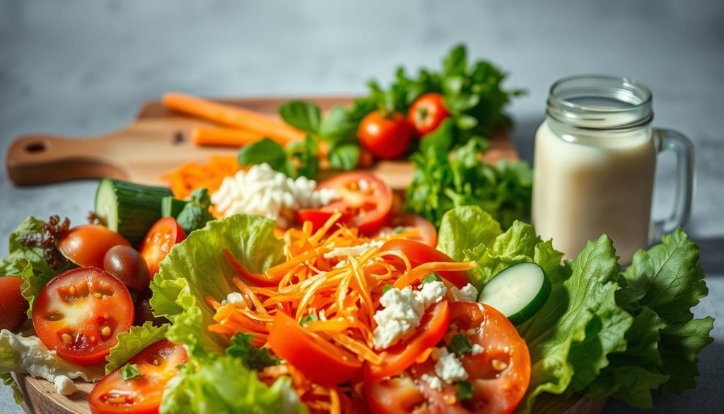Fresh ingredients for Dairy Queen Salads Menu