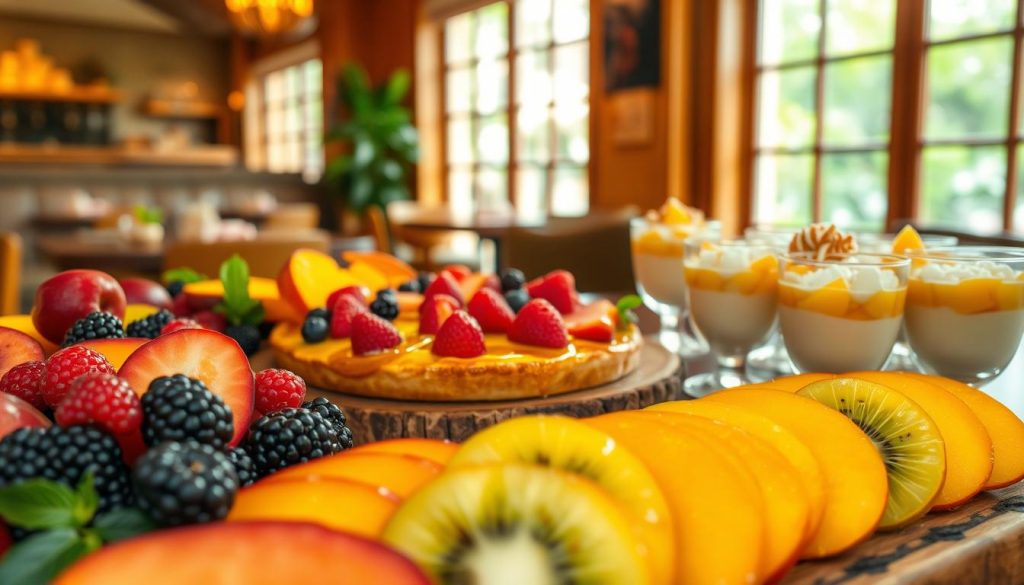 Fruit Desserts at Lazy Dog Restaurant