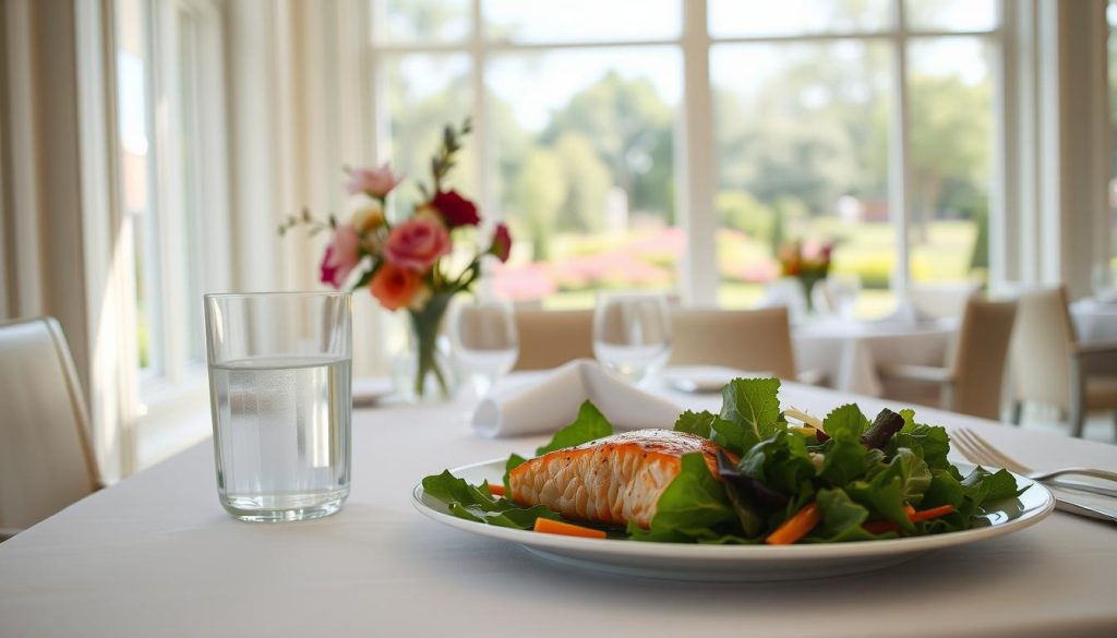 Health-conscious senior dining options