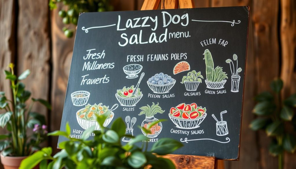 Lazy Dog Gluten Free Salad Menu