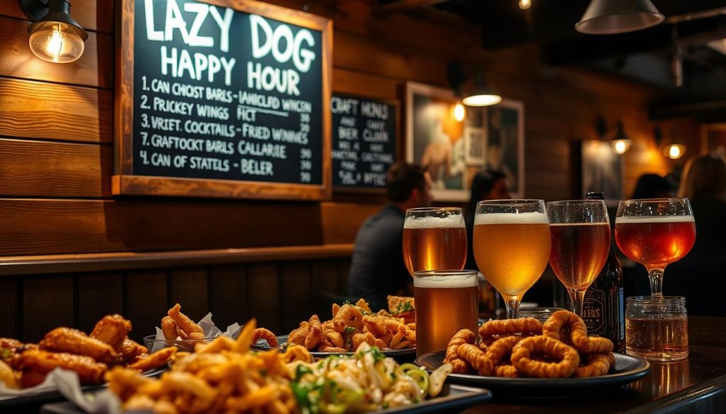 Lazy Dog Happy Hour Food Menu