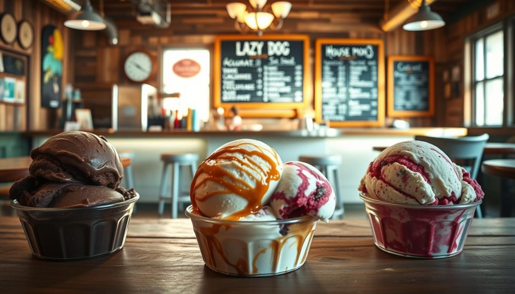 Lazy Dog House-Made Ice Cream Varieties
