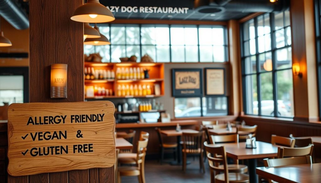 Lazy Dog Restaurant Dietary Accommodations