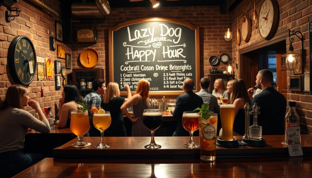 Lazy Dog Restaurant Happy Hour Drink Specials