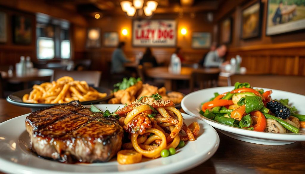 Lazy Dog Restaurant Main Course Specialties