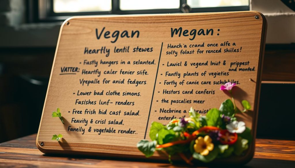 Vegan Restaurant Menu Options