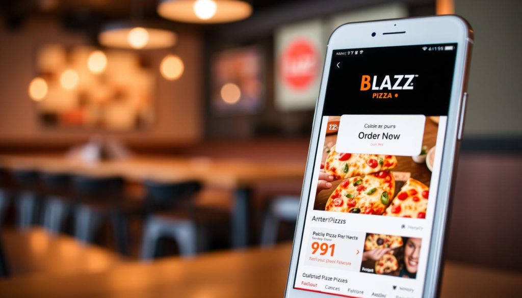 blaze pizza app for online ordering