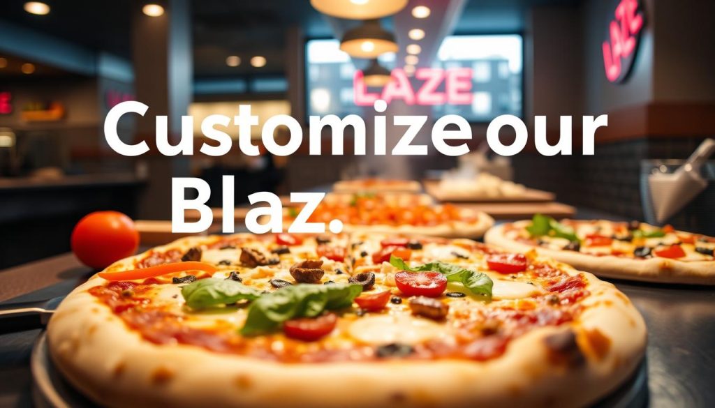 blaze pizza customize your order
