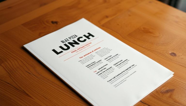 blaze pizza lunch menu