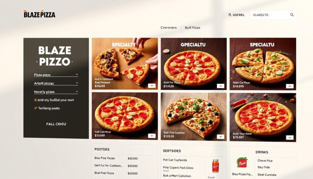 blaze pizza menu order online
