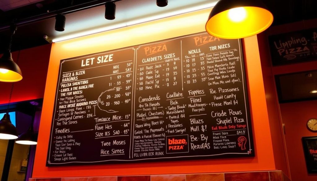 blaze pizza menu prices
