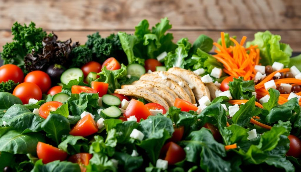 healthy Blaze Pizza salad choices