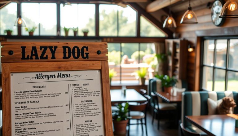 lazy dog allergen menu