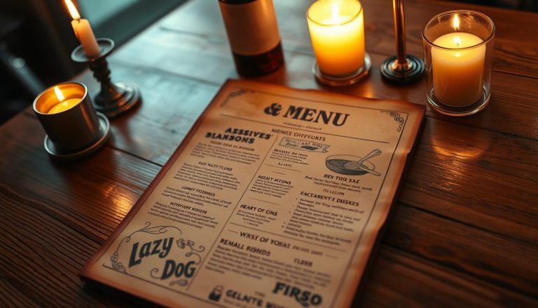 lazy dog dinner menu