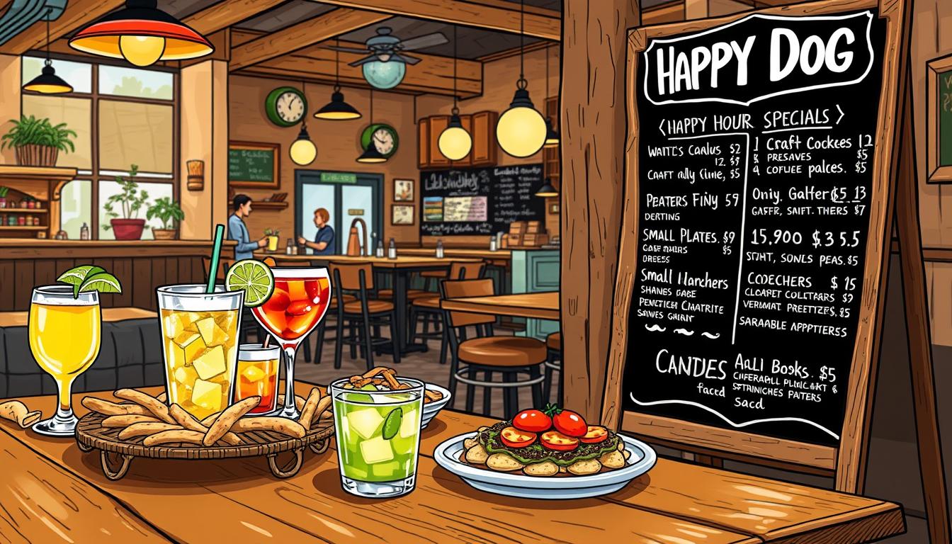 lazy dog happy hour menu