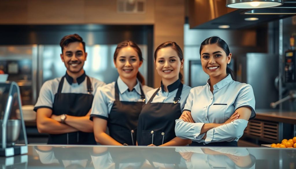 trained food service staff