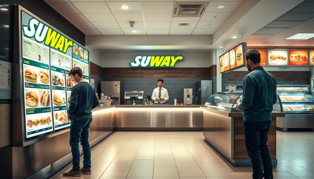 Subway ordering process