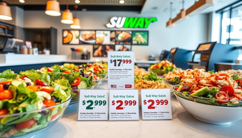 Subway salad deals and prices