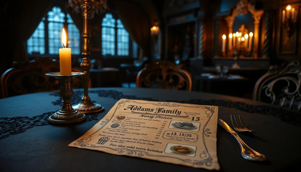 addams family menu prices
