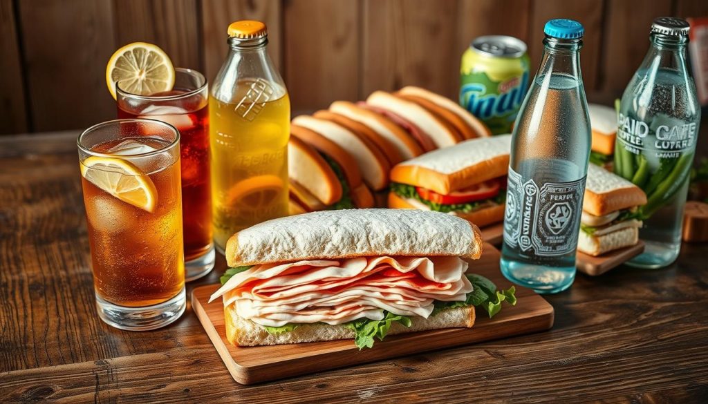 beverages complementing sandwiches