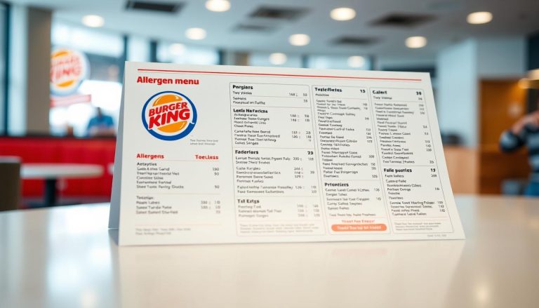 burger king allergen menu