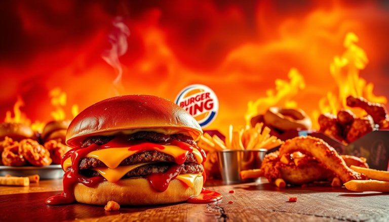 burger king fiery menu