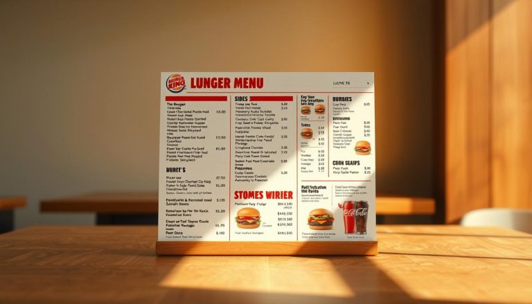 burger king lunch menu with prices