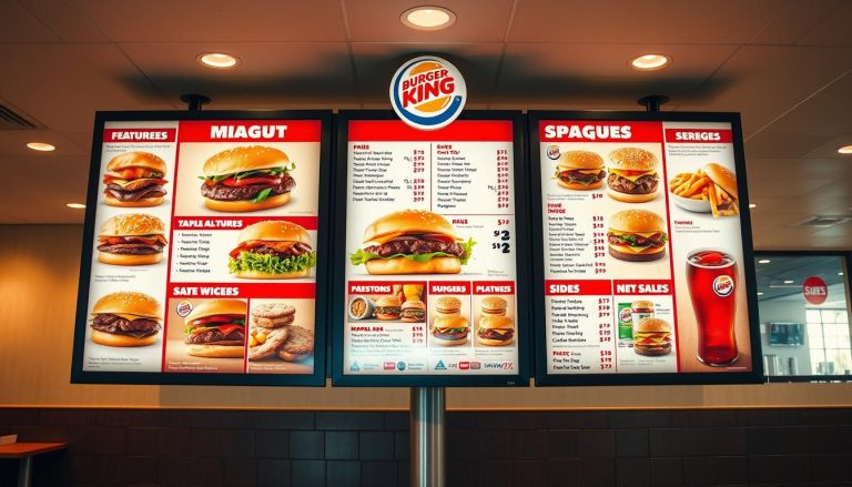 burger king menu nutrition