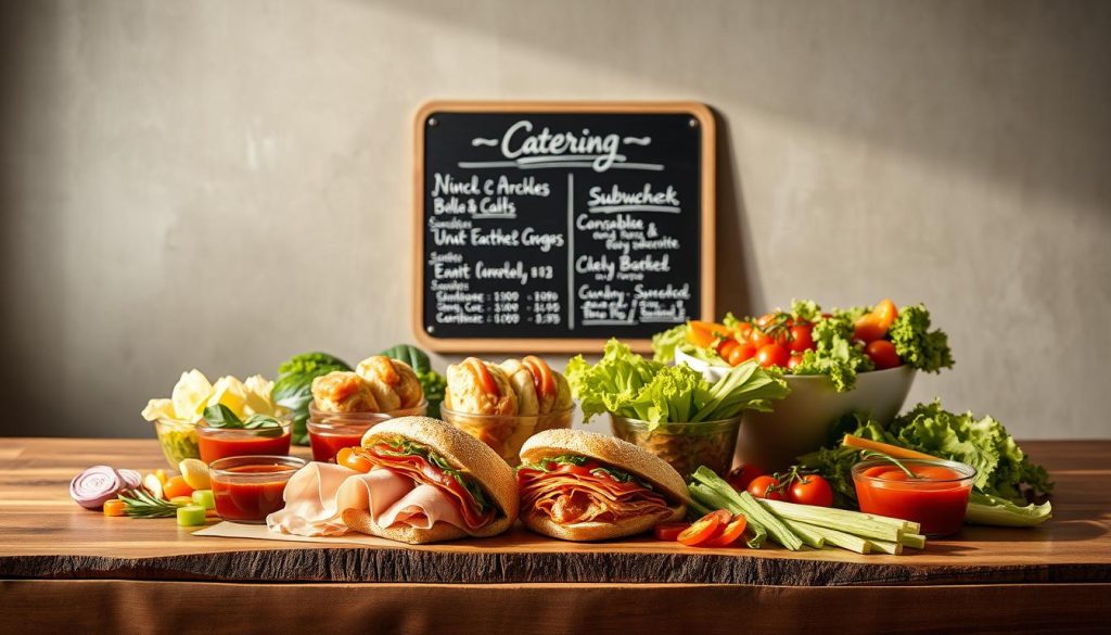 catering menu features