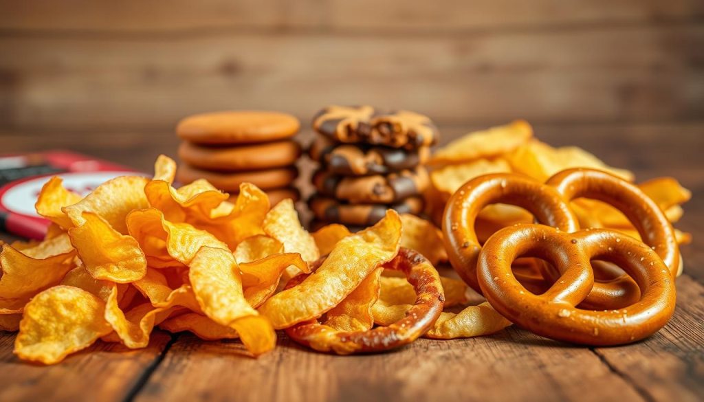chips cookies pretzel sides