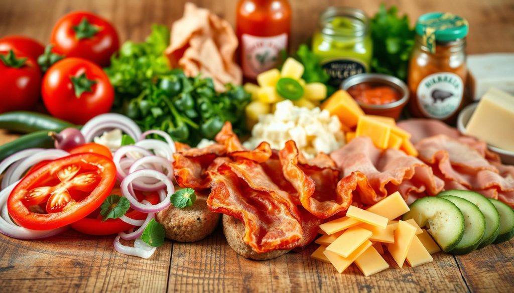 customizable breakfast sandwich toppings
