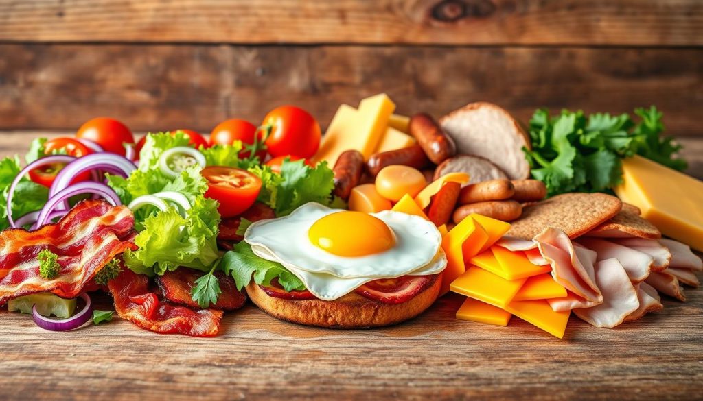 customizable breakfast sandwich toppings