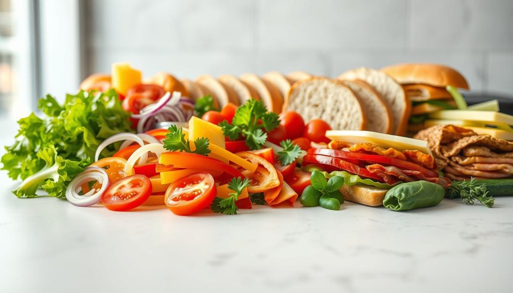 customizable sub ingredients