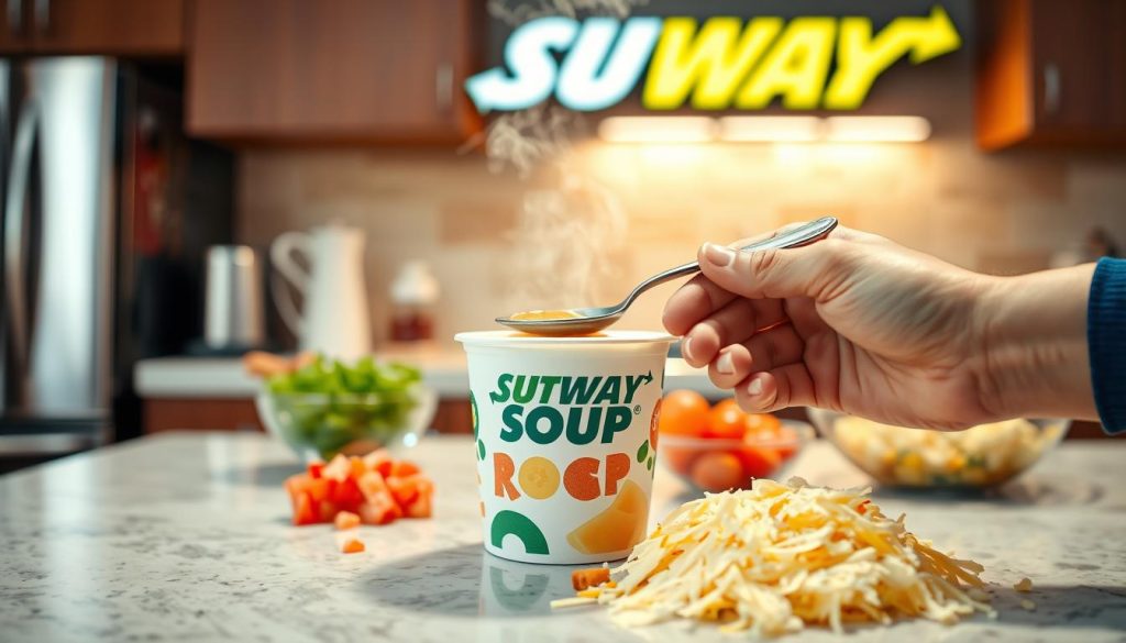 customizing Subway soup order