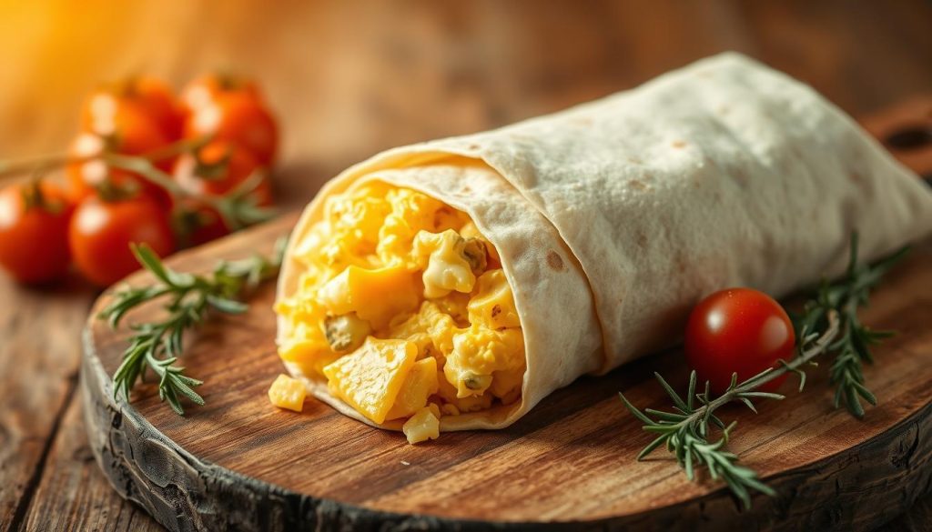 egg cheese wrap breakfast options