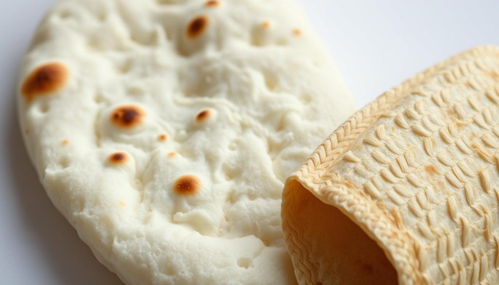 flatbread vs wrap texture comparison