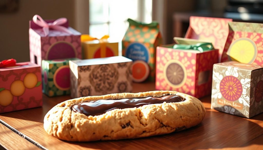 footlong cookie and cookie boxes