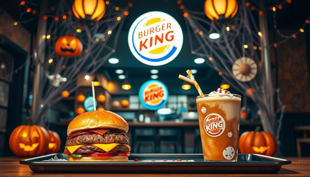 halloween season burger king menu